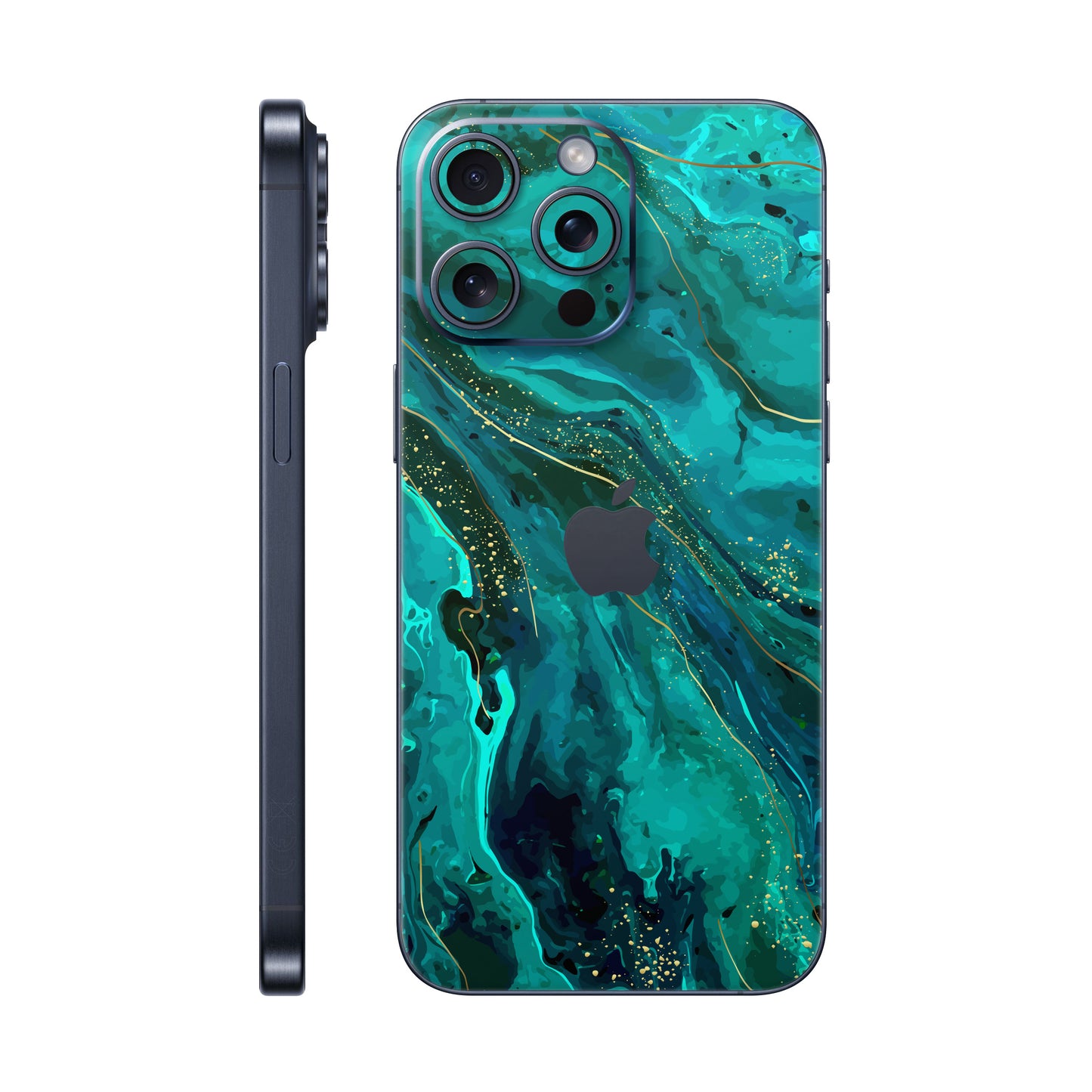 Folie de protectie iPhone 15 Pro Max, eSkins Signature, Skin Celestial Lagoon