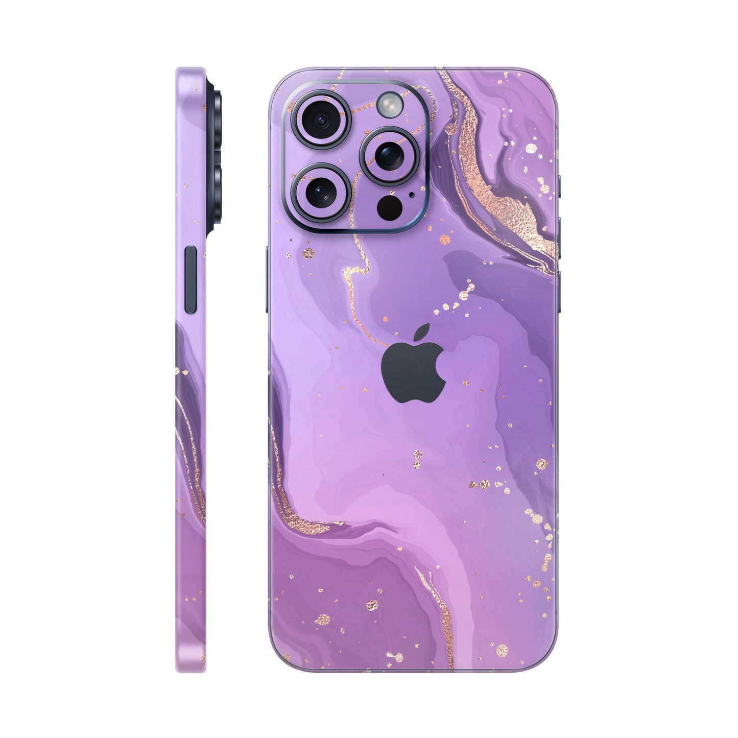 Folie de protectie iPhone 15 Pro Max, eSkins Signature, Skin Lavender Swirl