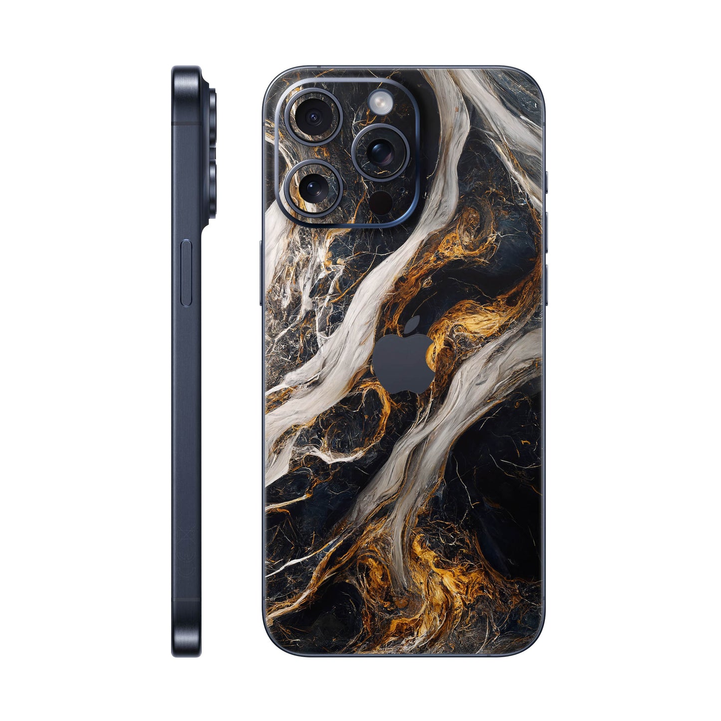 Folie de protectie iPhone 15 Pro Max, eSkins Signature, Skin Luxe Nebula