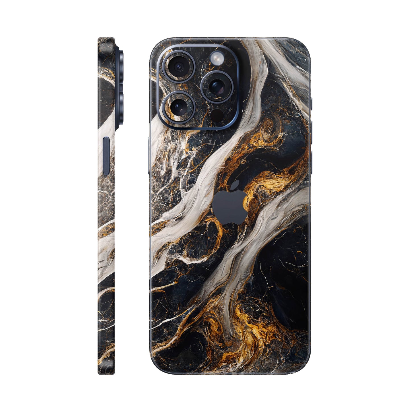 Folie de protectie iPhone 15 Pro Max, eSkins Signature, Skin Luxe Nebula
