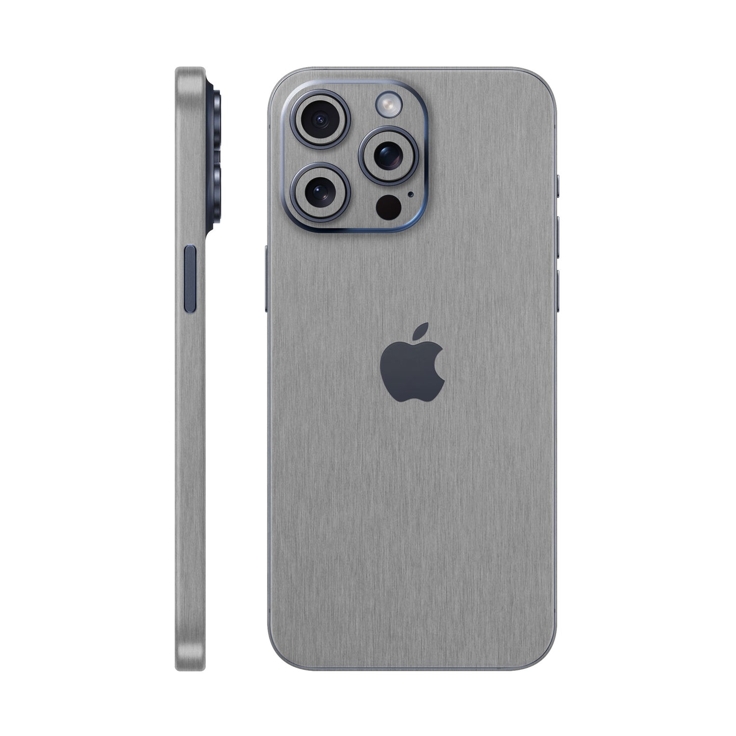 Folie de protectie iPhone 15 Pro Max, eSkins Elegans, Skin Metalic Grafit