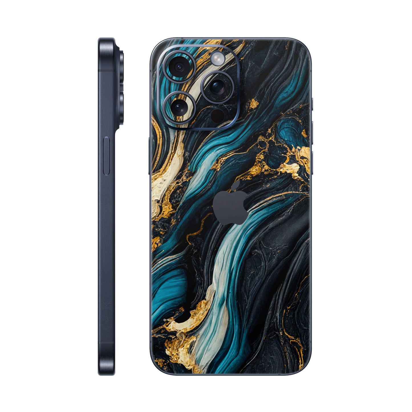 Folie de protectie iPhone 15 Pro Max, eSkins Signature, Mystic Ocean