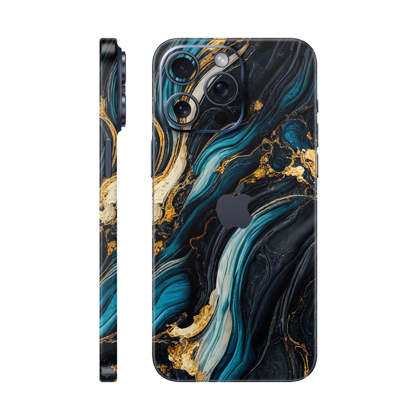 Folie de protectie iPhone 15 Pro Max, eSkins Signature, Mystic Ocean