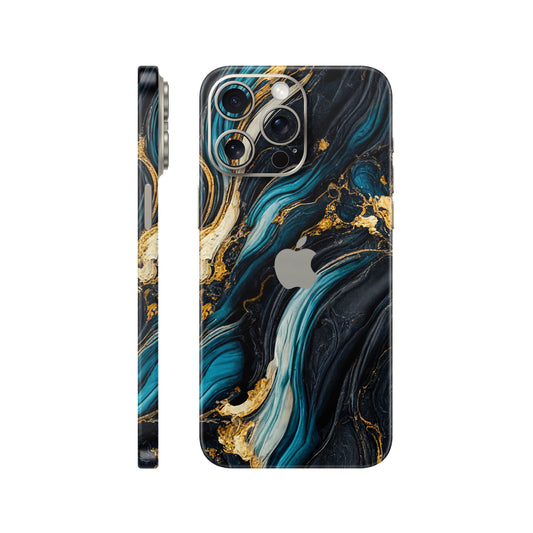 Folie de protectie iPhone 15 Pro, eSkins Signature, Mystic Ocean