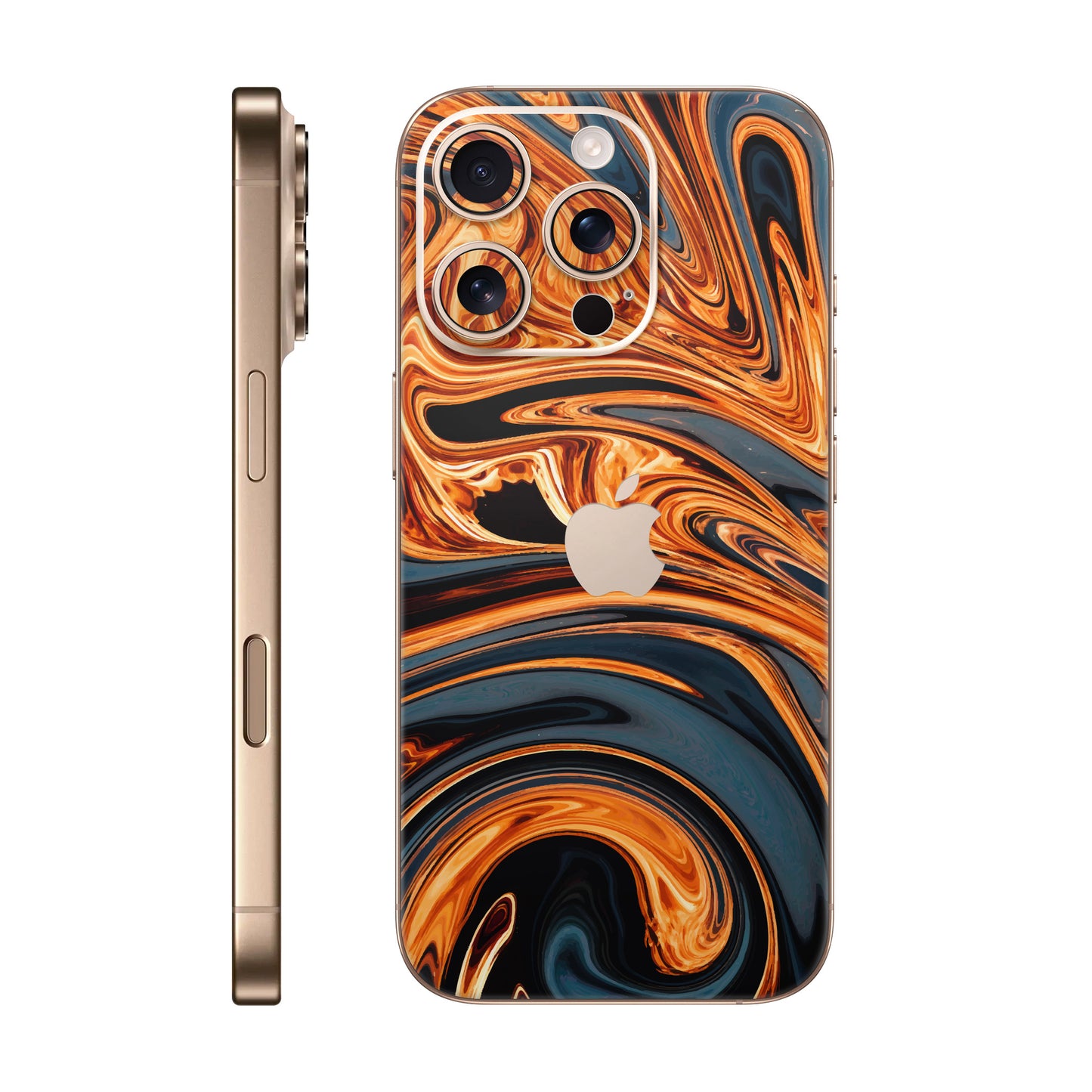 Folie de protectie iPhone 16 Pro Max, eSkins Signature, Skin Amber Blaze