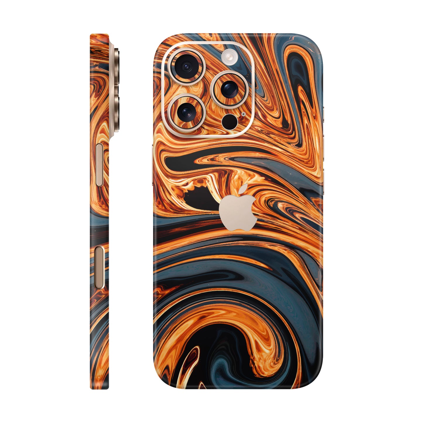 Folie de protectie iPhone 16 Pro Max, eSkins Signature, Skin Amber Blaze