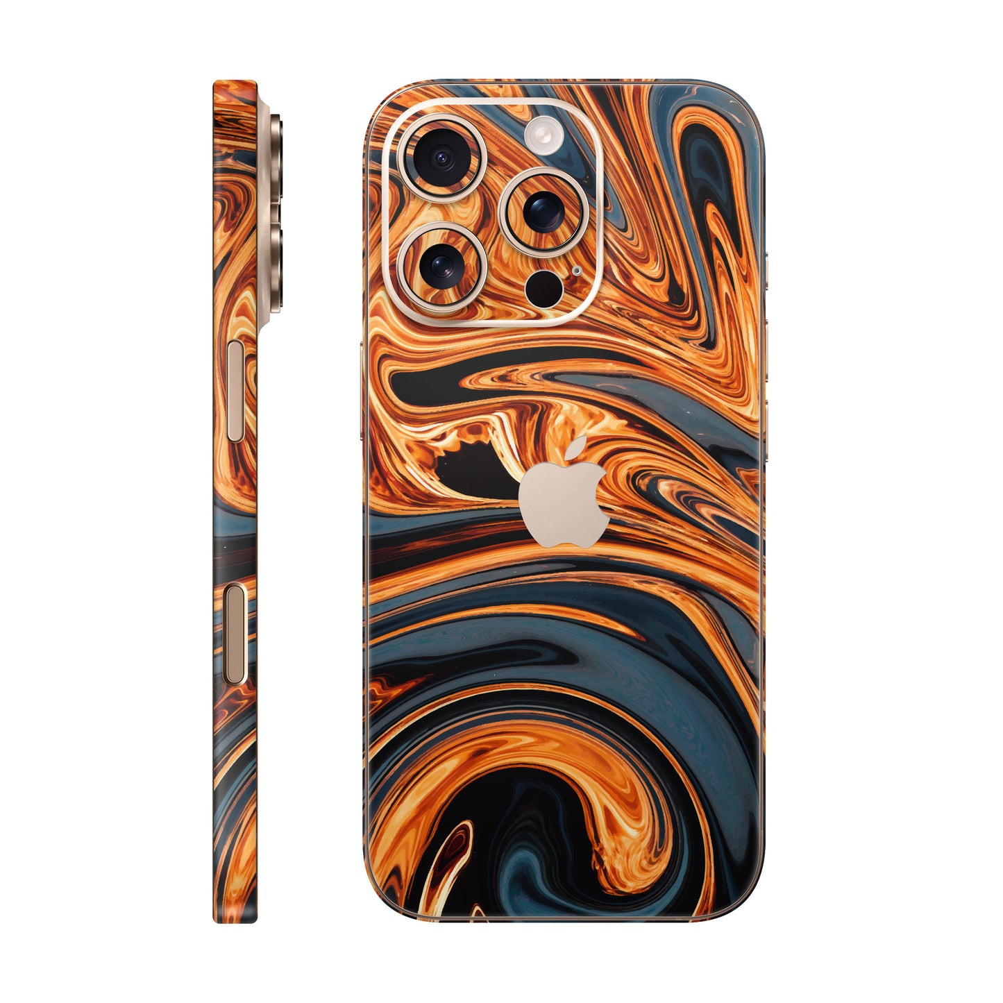 Folie de protectie iPhone 16 Pro Max, eSkins Signature, Skin Amber Blaze