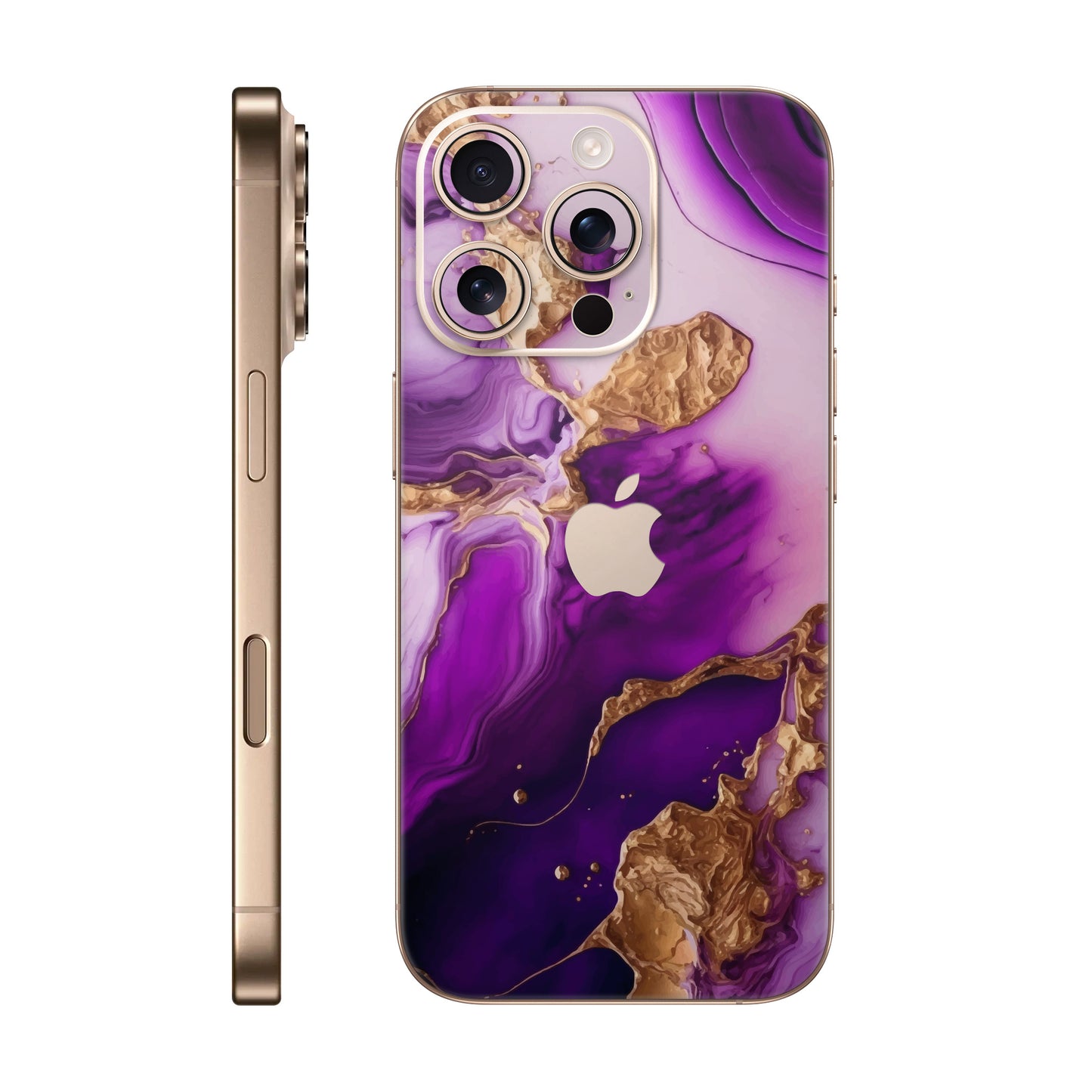 Folie de protectie iPhone 16 Pro Max, eSkins Signature, Skin Amethyst Dream