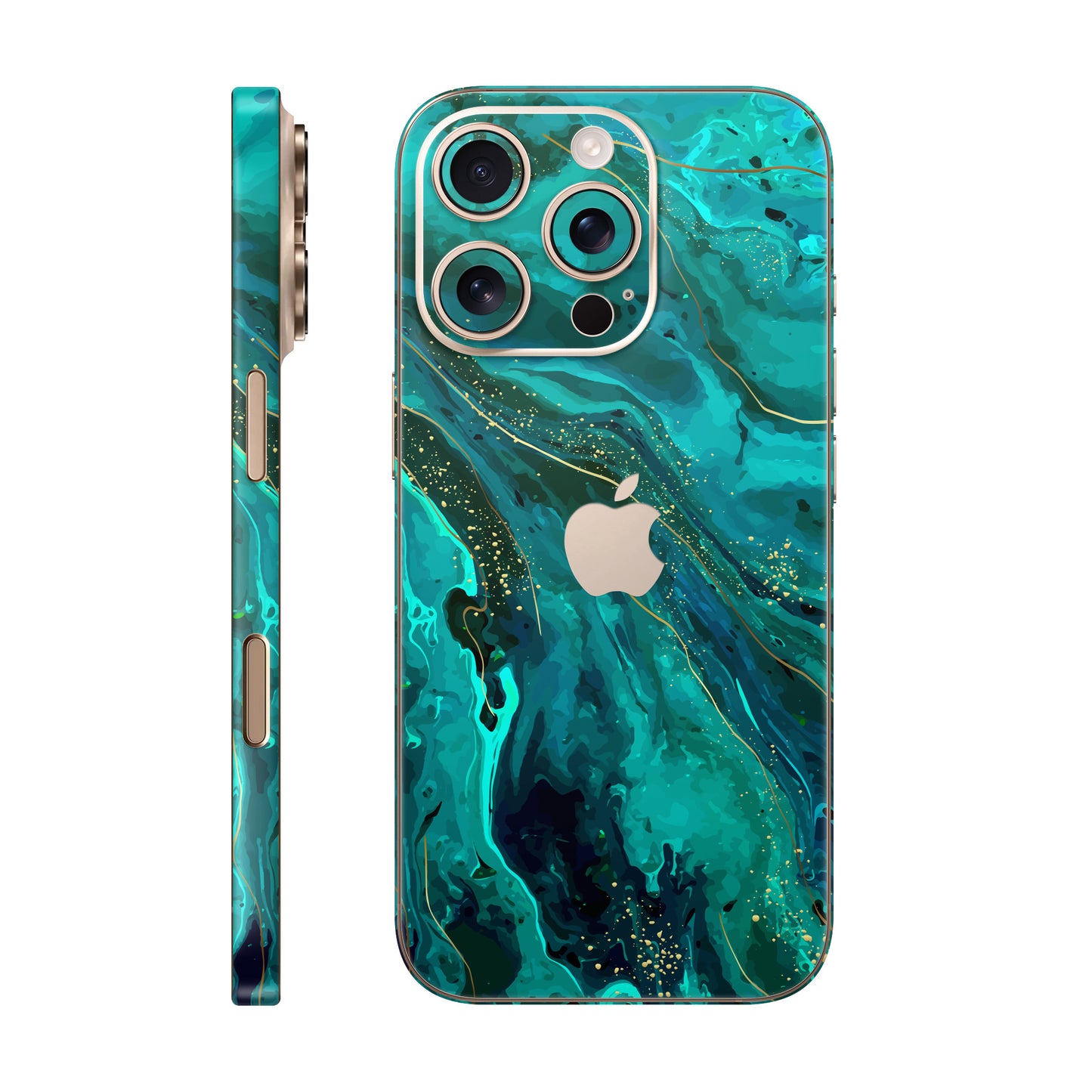 Folie de protectie iPhone 16 Pro Max, eSkins Signature, Skin Celestial Lagoon