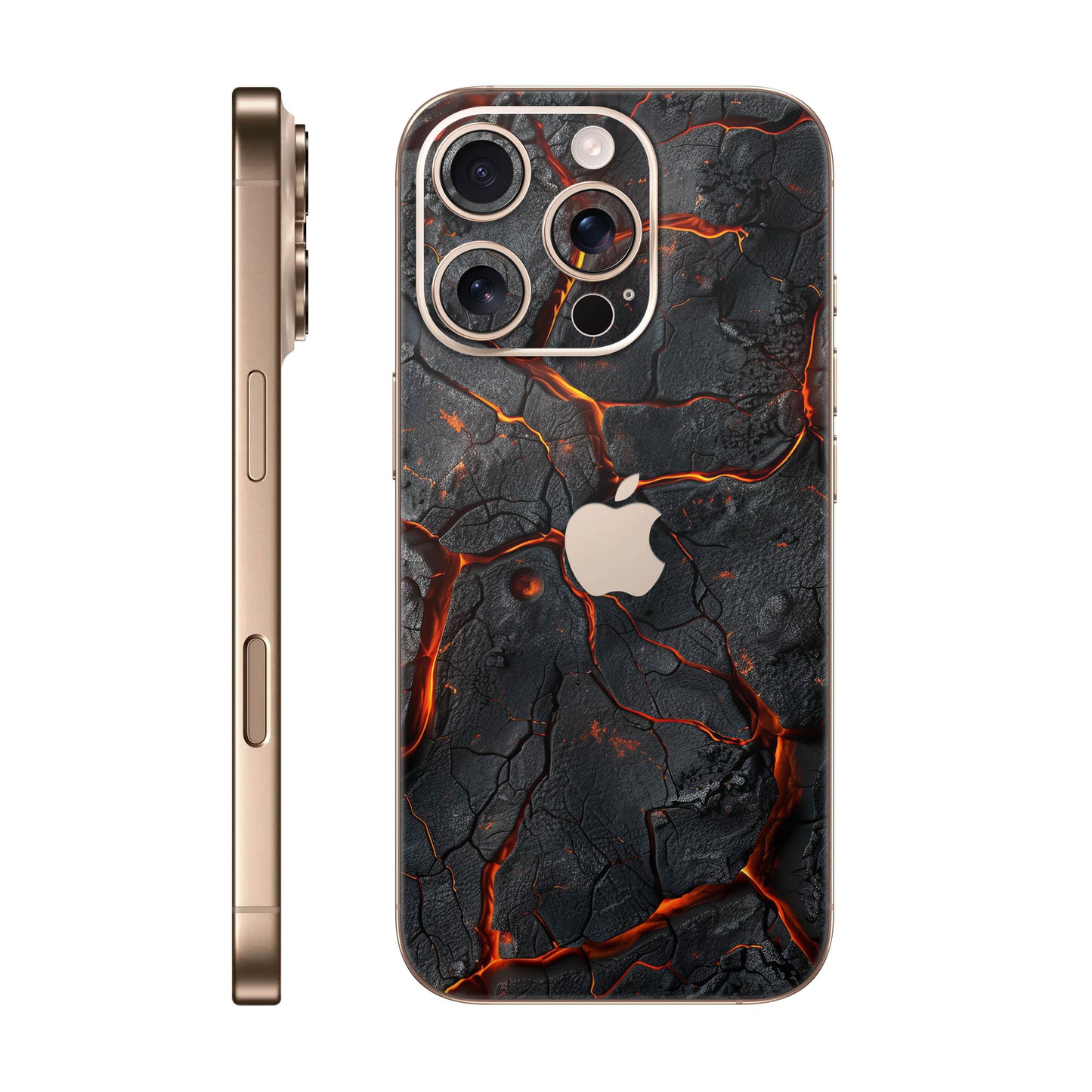 Folie de protectie iPhone 16 Pro Max, eSkins Signature, Skin Inferno Crust