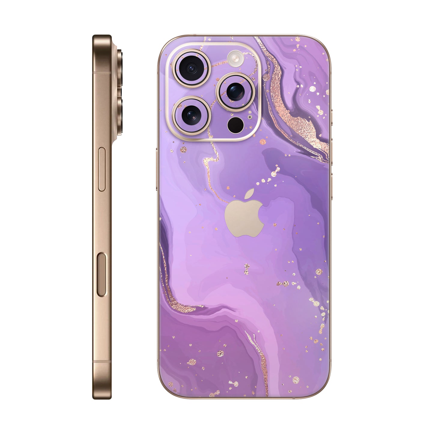 Folie de protectie iPhone 16 Pro Max, eSkins Signature, Skin Lavender Swirl