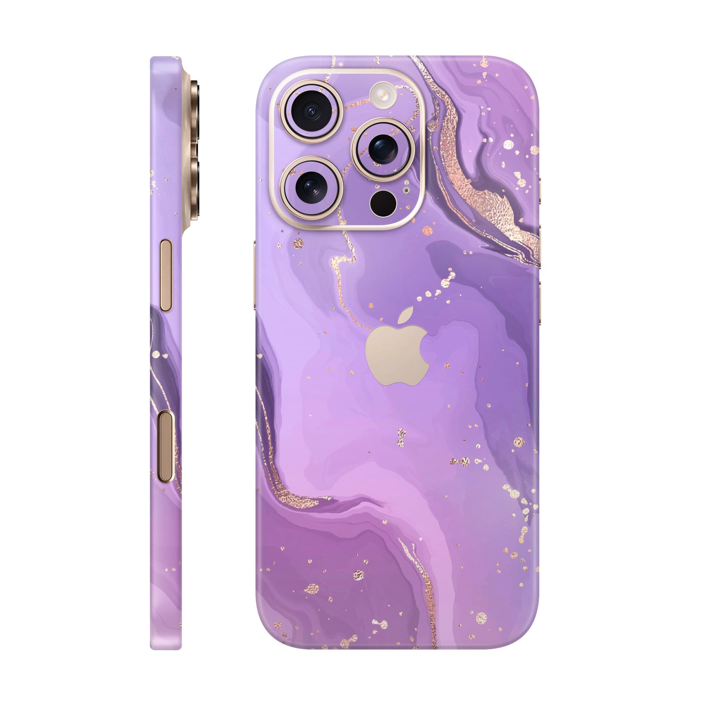 Folie de protectie iPhone 16 Pro Max, eSkins Signature, Skin Lavender Swirl