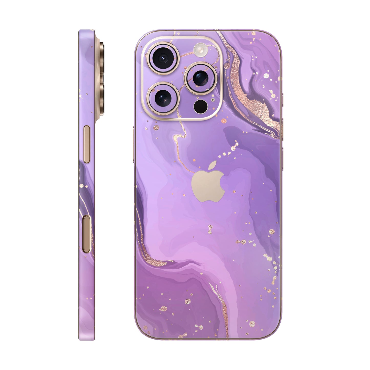 Folie de protectie iPhone 16 Pro Max, eSkins Signature, Skin Lavender Swirl