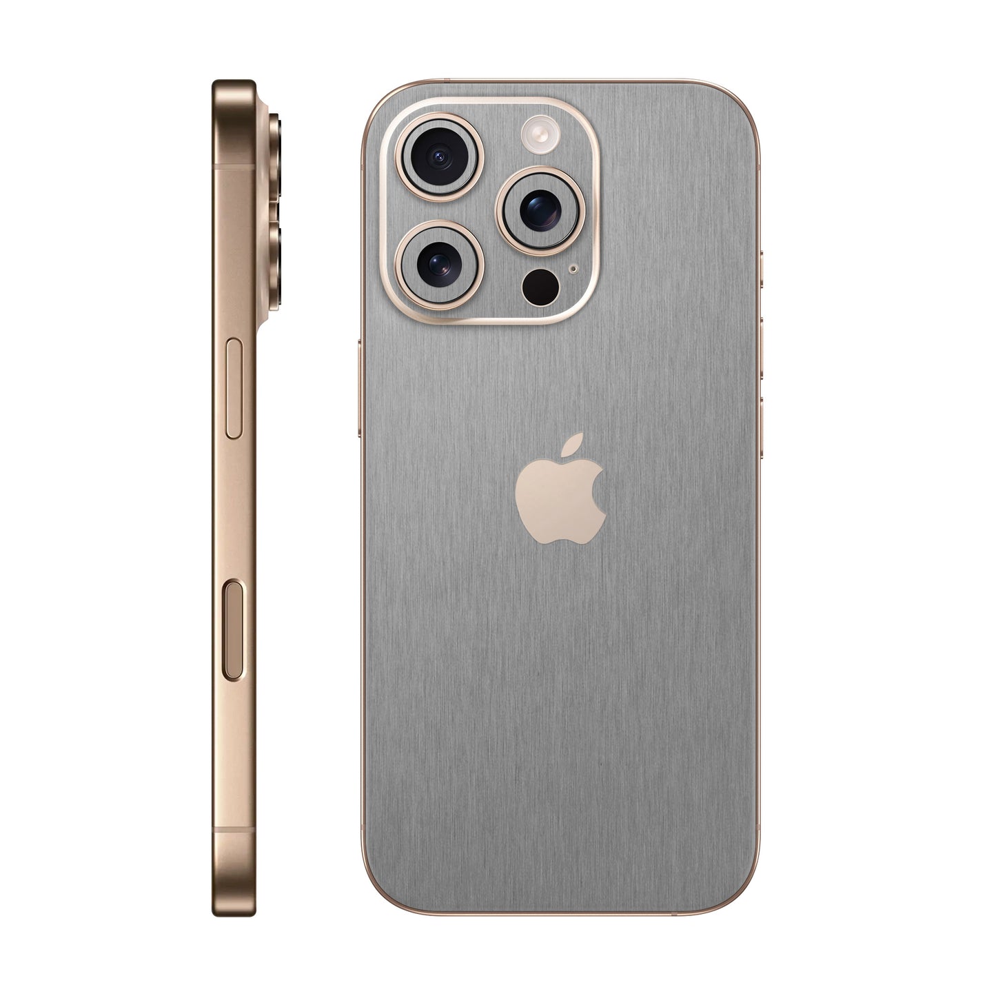 Folie de protectie iPhone 16 Pro Max, eSkins Elegans, Skin Metalic Grafit