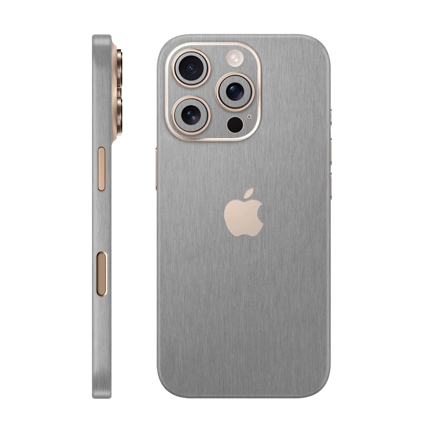 Folie de protectie iPhone 16 Pro Max, eSkins Elegans, Skin Metalic Grafit