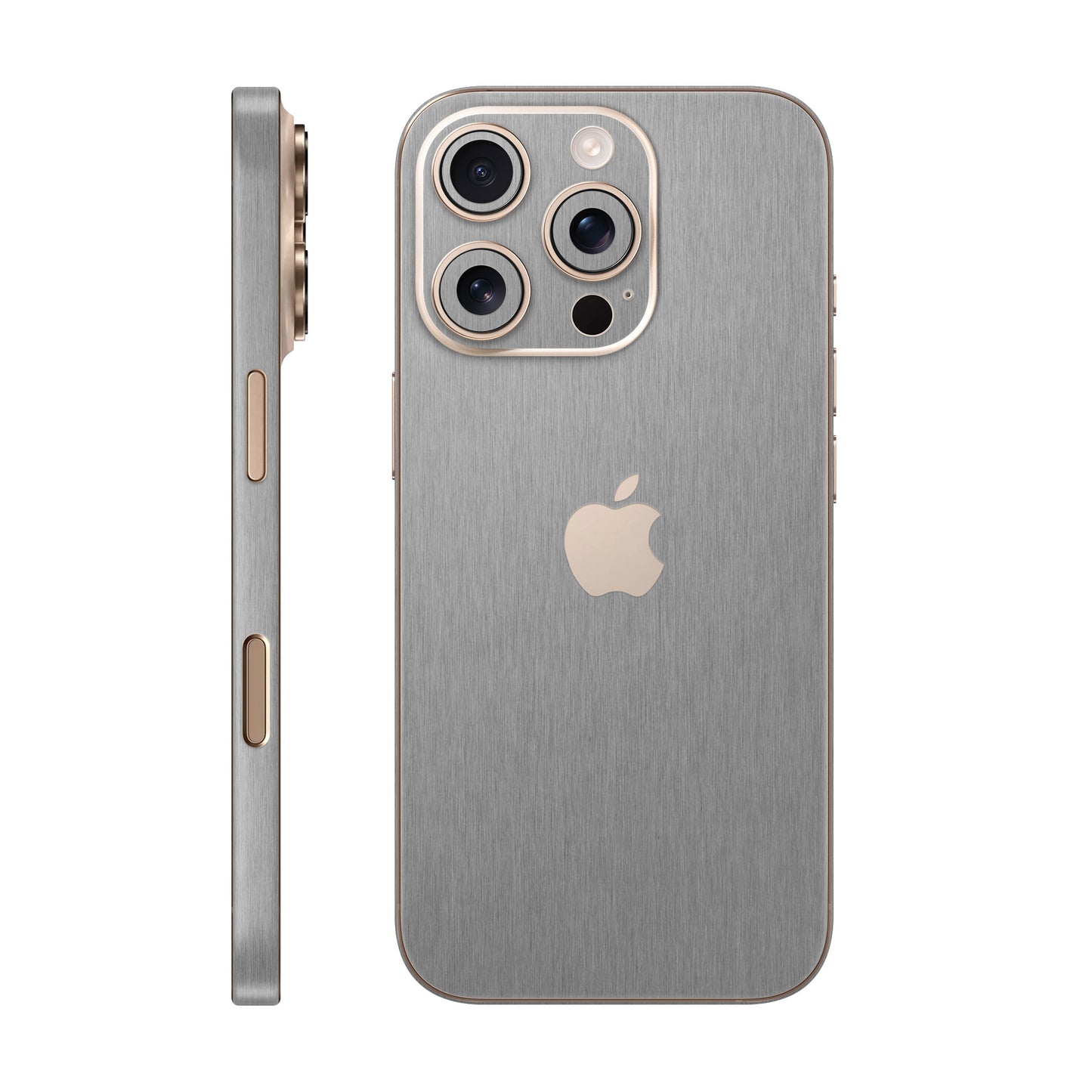 Folie de protectie iPhone 16 Pro Max, eSkins Elegans, Skin Metalic Grafit