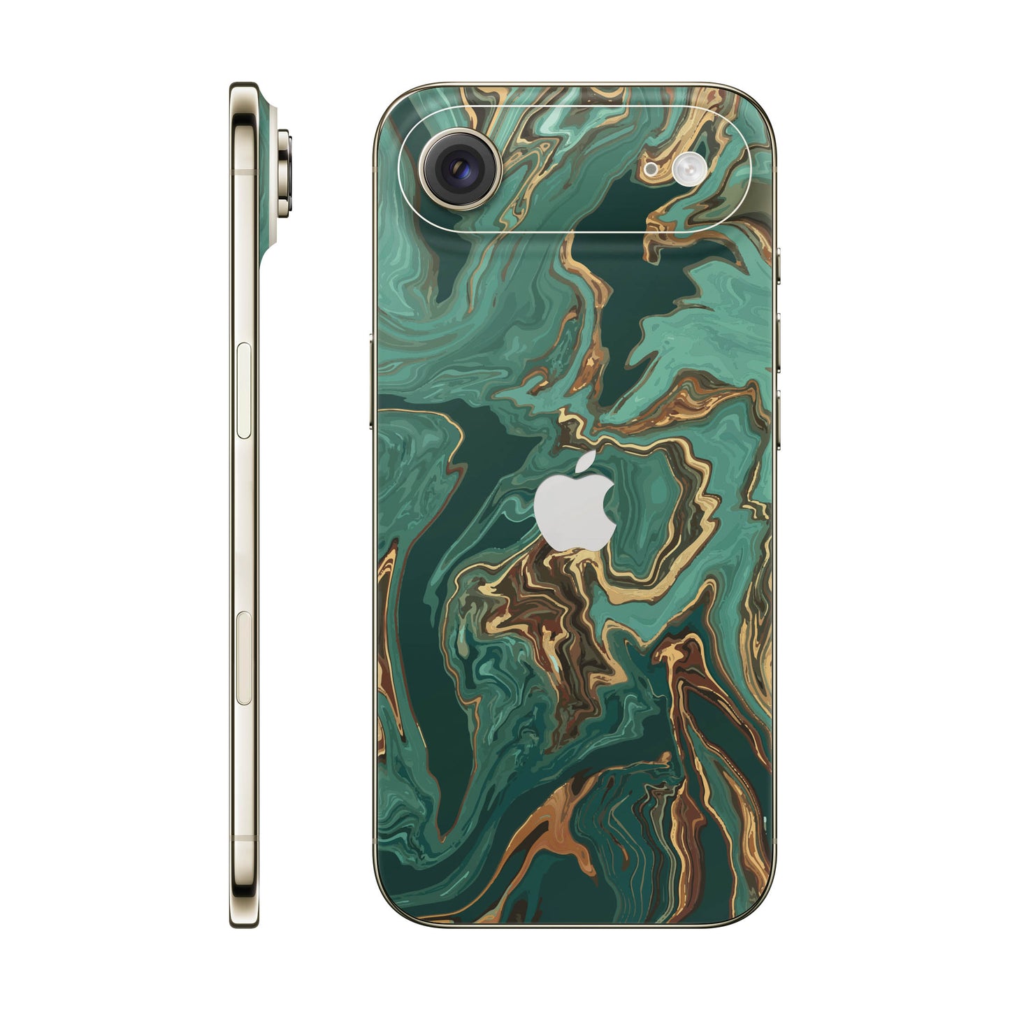 Folie de protectie iPhone 17 Air, eSkins Signature, Skin Emerald Flow