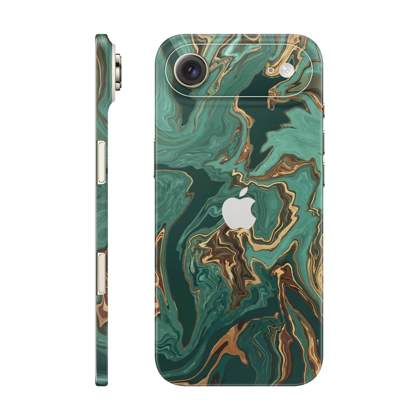 Folie de protectie iPhone 17 Air, eSkins Signature, Skin Emerald Flow