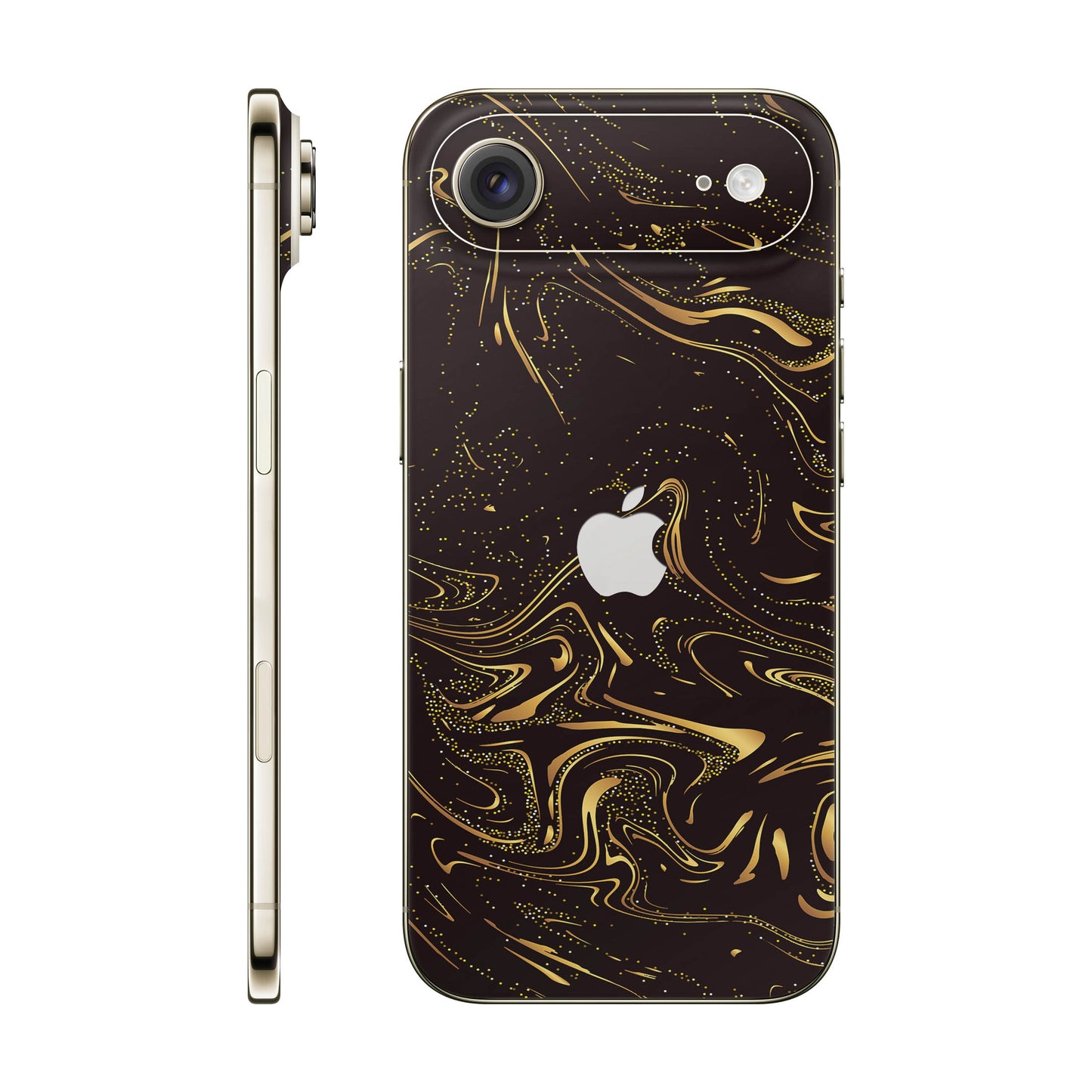 Folie de protectie iPhone 17 Air, eSkins Signature, Golden Noir