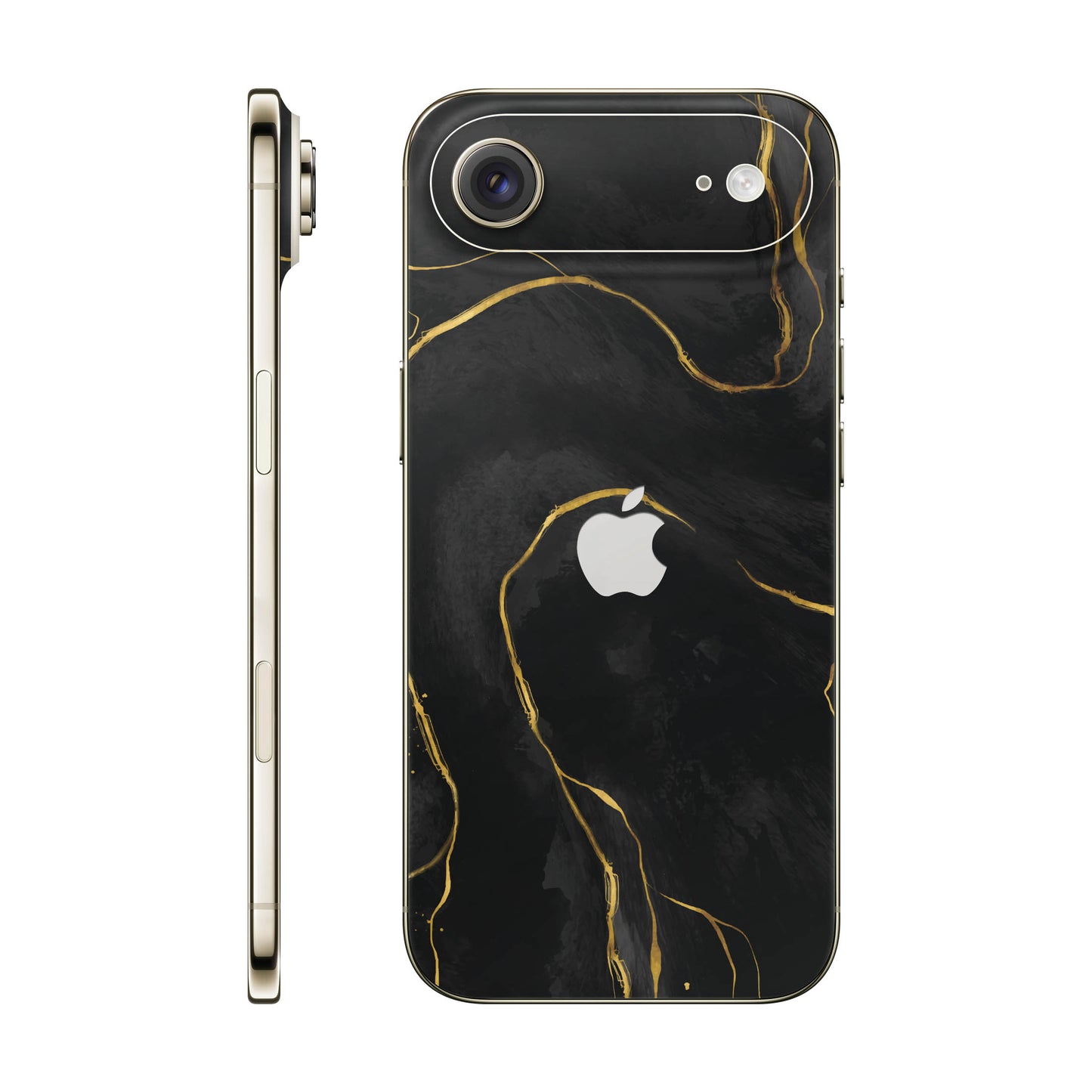 Folie de protectie iPhone 17 Air, eSkins Signature, Skin Golden Onyx