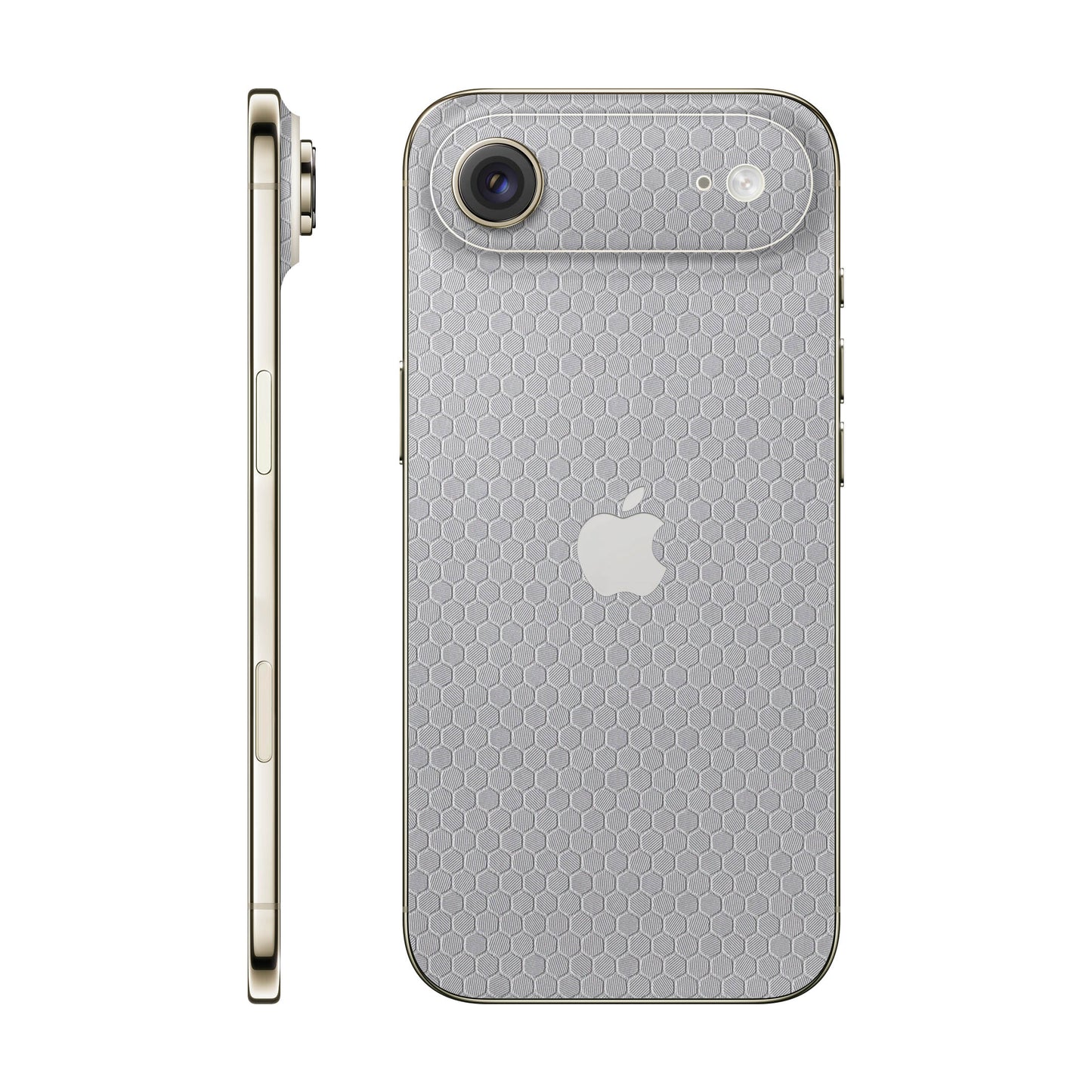 Folie de protectie iPhone 17 Air, eSkins Elegans, Skin Honeycomb Gri