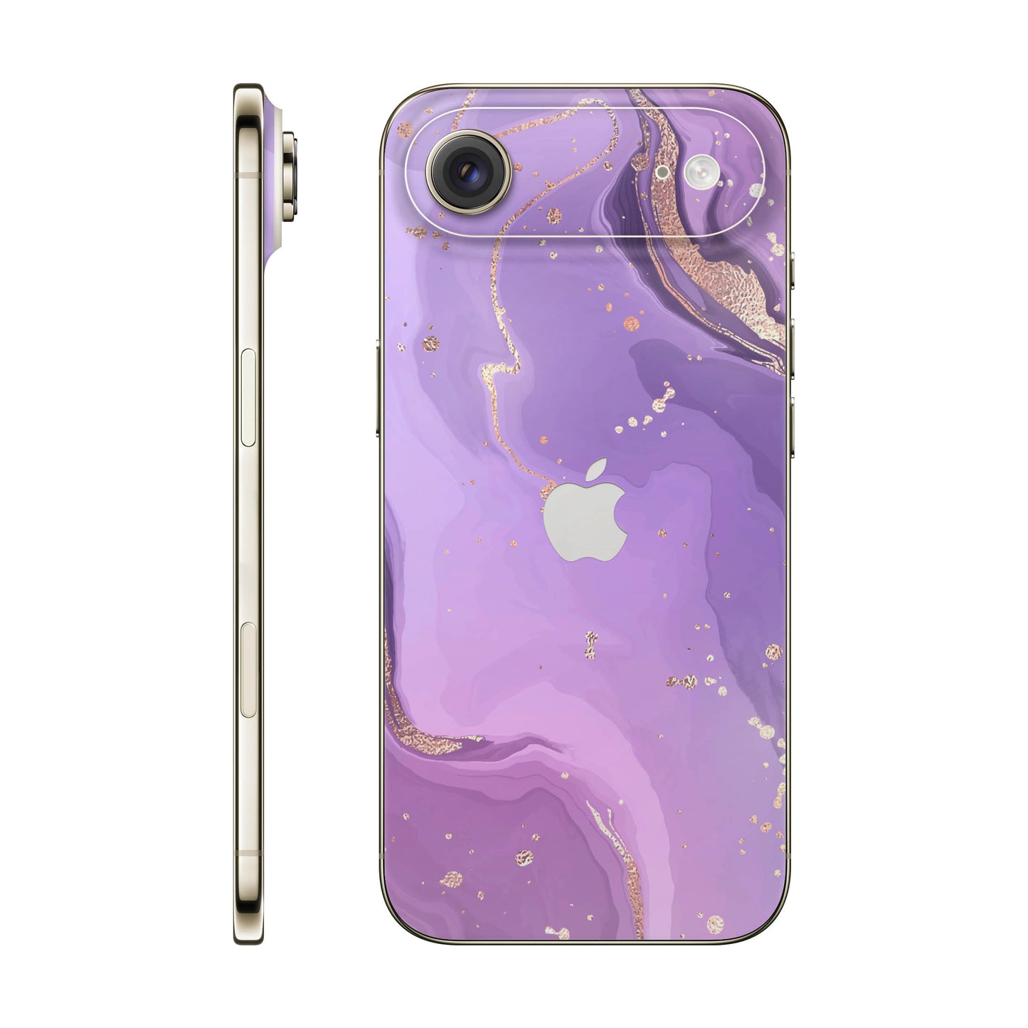 Folie de protectie iPhone 17 Air, eSkins Signature, Skin Lavender Swirl