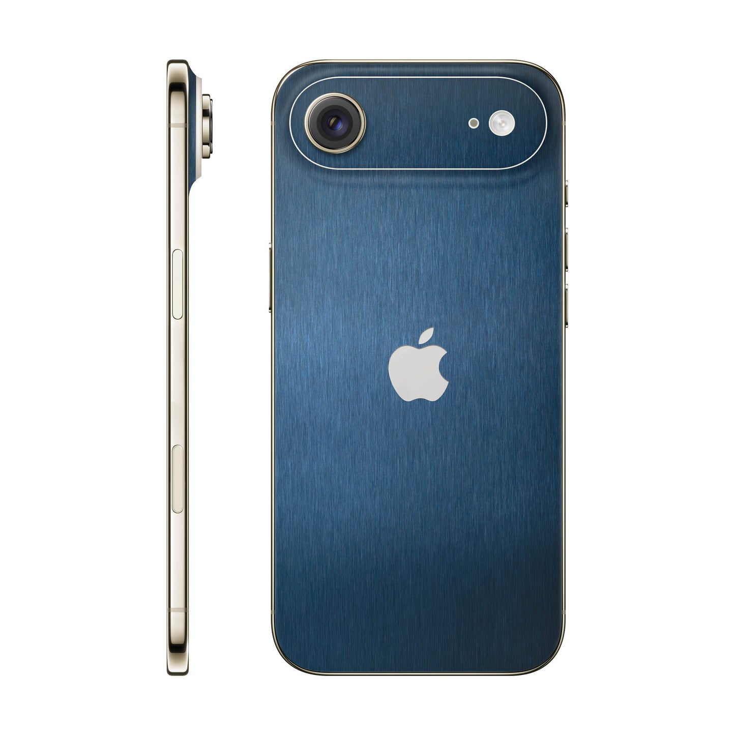 Folie de protectie iPhone 17 Air, eSkins Elegans, Skin Metalic Albastru