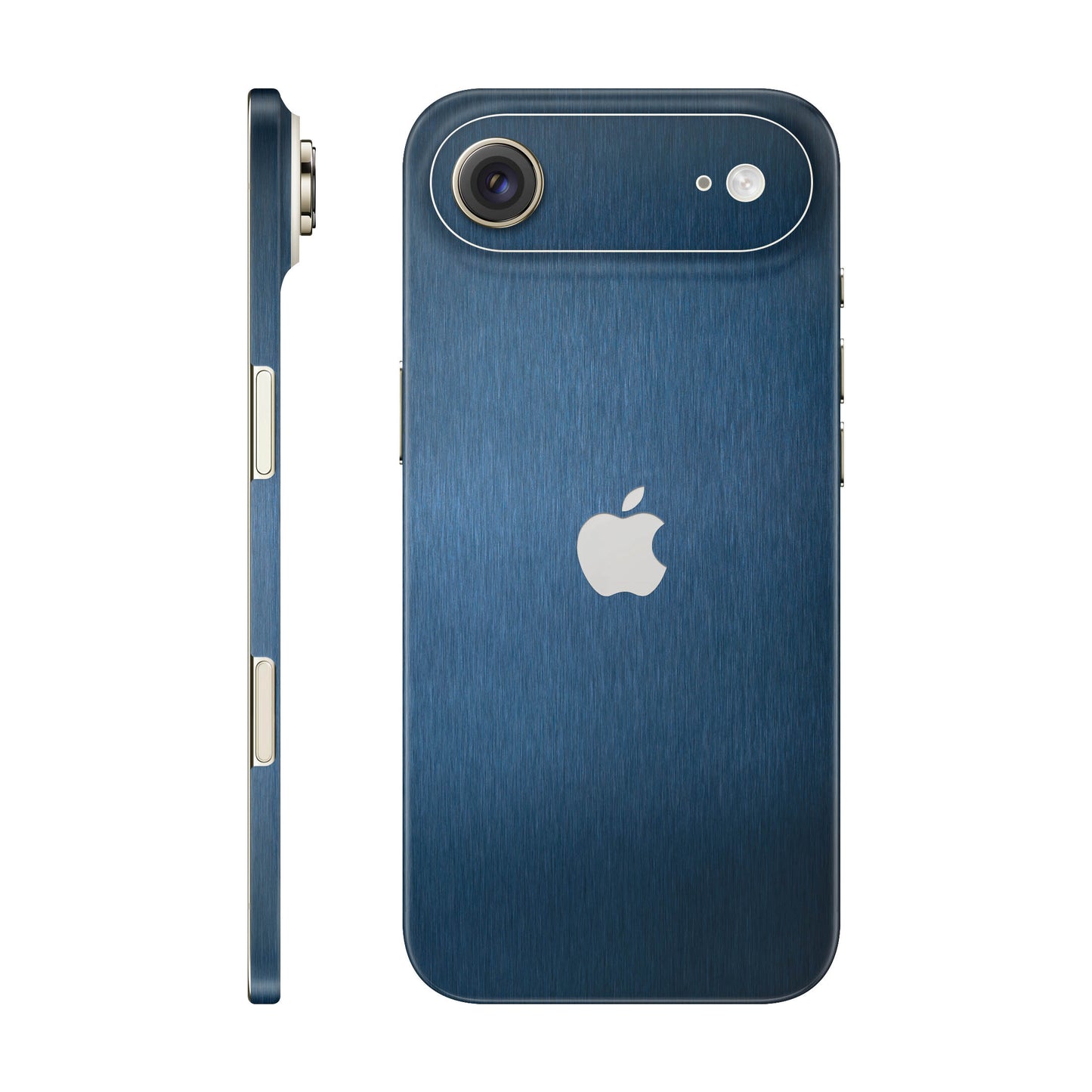 Folie de protectie iPhone 17 Air, eSkins Elegans, Skin Metalic Albastru