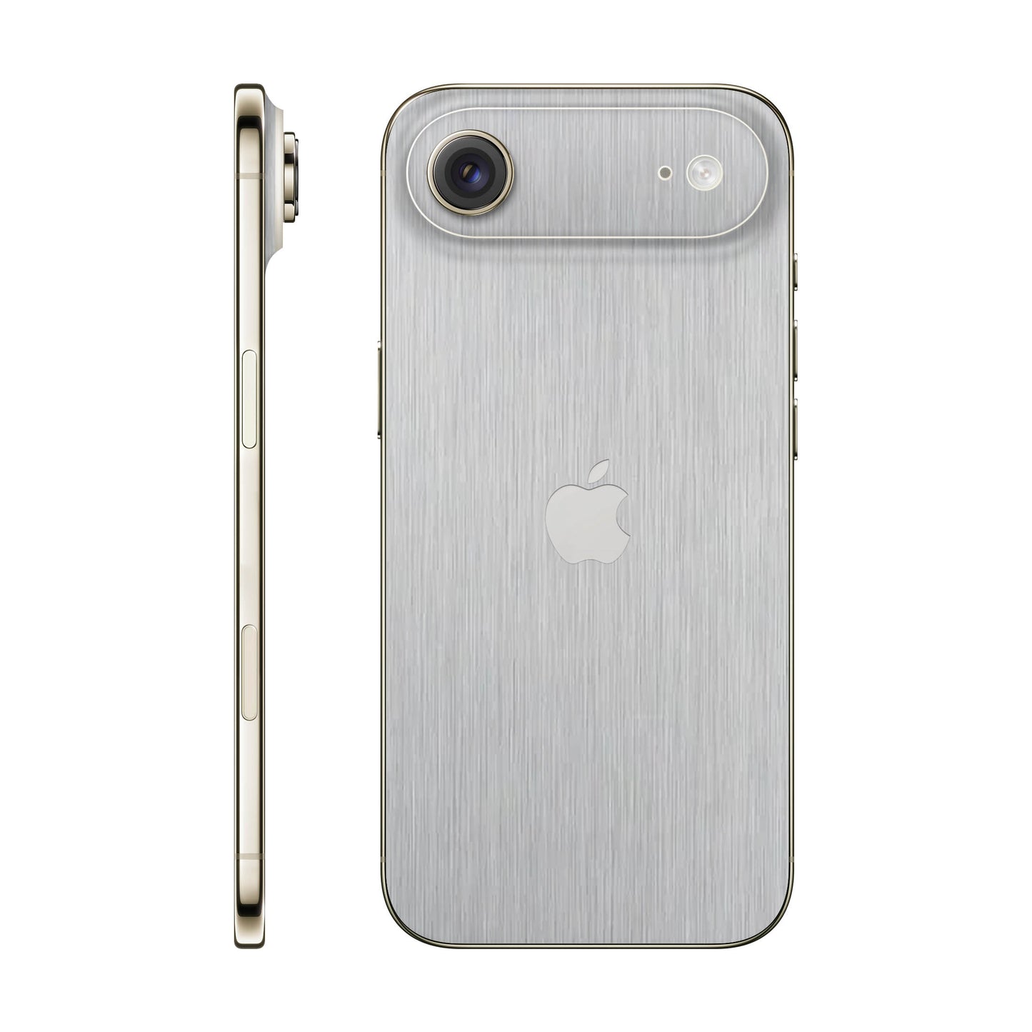 Folie de protectie iPhone 17 Air, eSkins Elegans, Skin Metalic Gri