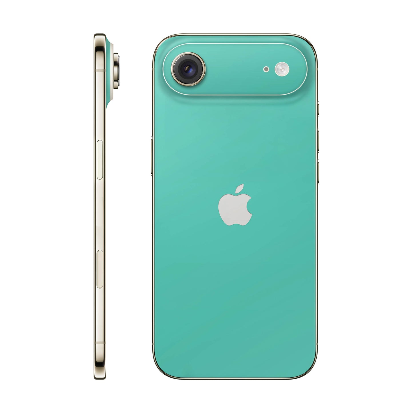 Folie de protectie iPhone 17 Air, eSkins Unique, Skin Mat Verde Menta
