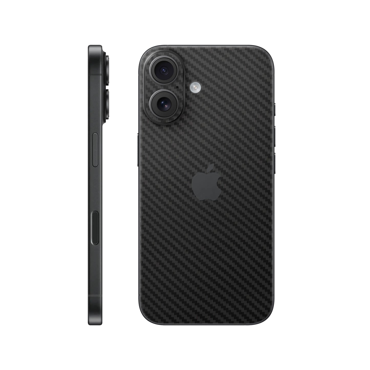 Folie de protectie iPhone 17, eSkins Elegans, Skin Carbon Negru