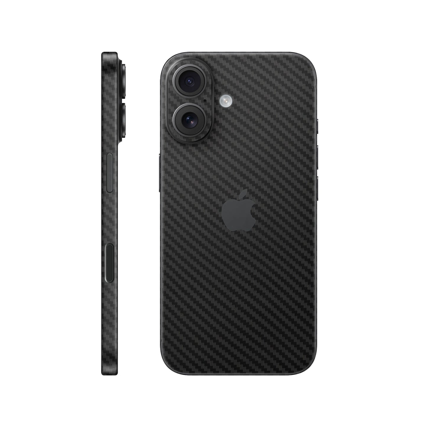 Folie de protectie iPhone 17, eSkins Elegans, Skin Carbon Negru