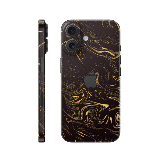 Folie de protectie iPhone 17, eSkins Signature, Golden Noir