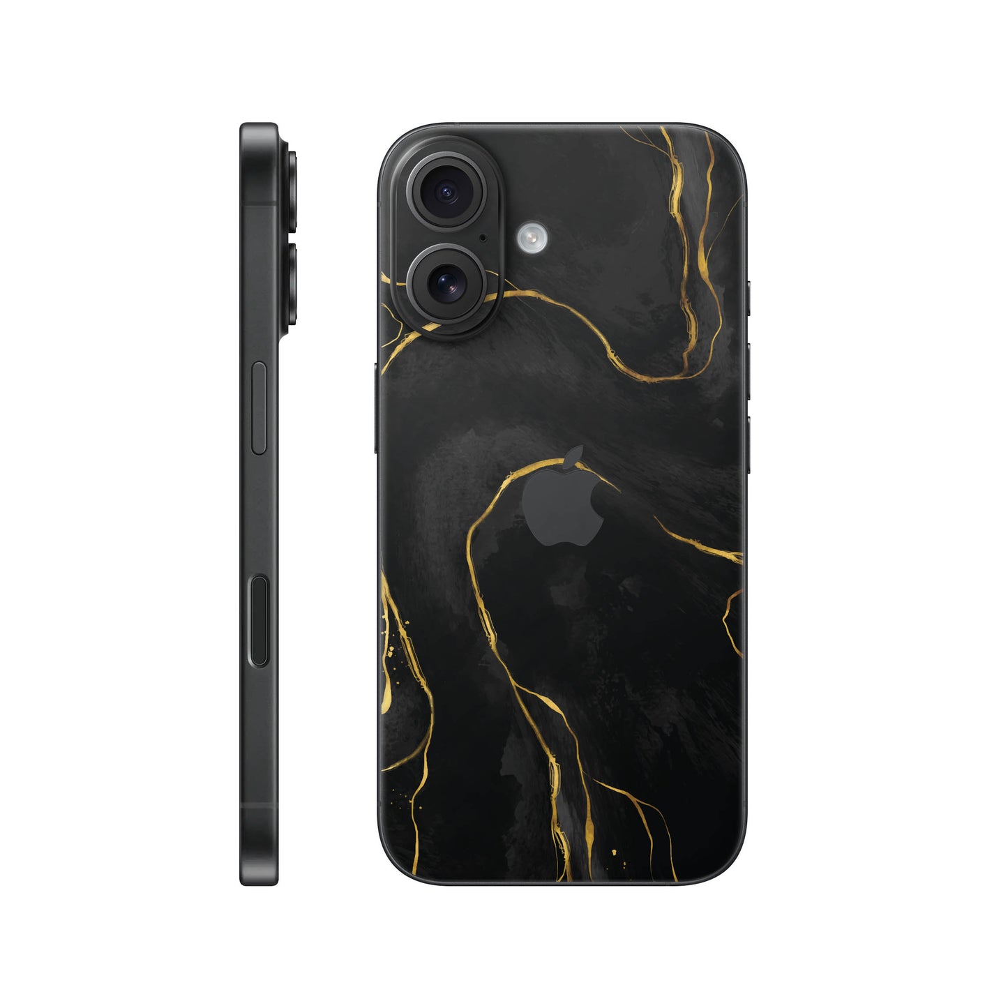 Folie de protectie iPhone 17, eSkins Signature, Skin Golden Onyx