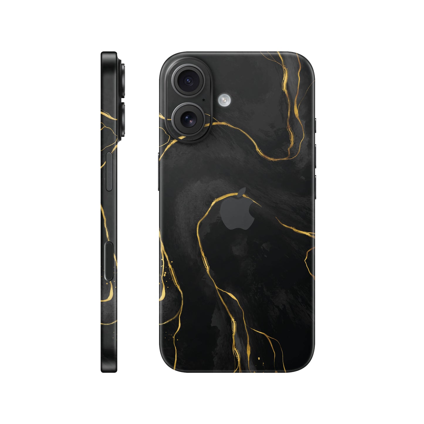 Folie de protectie iPhone 17, eSkins Signature, Skin Golden Onyx