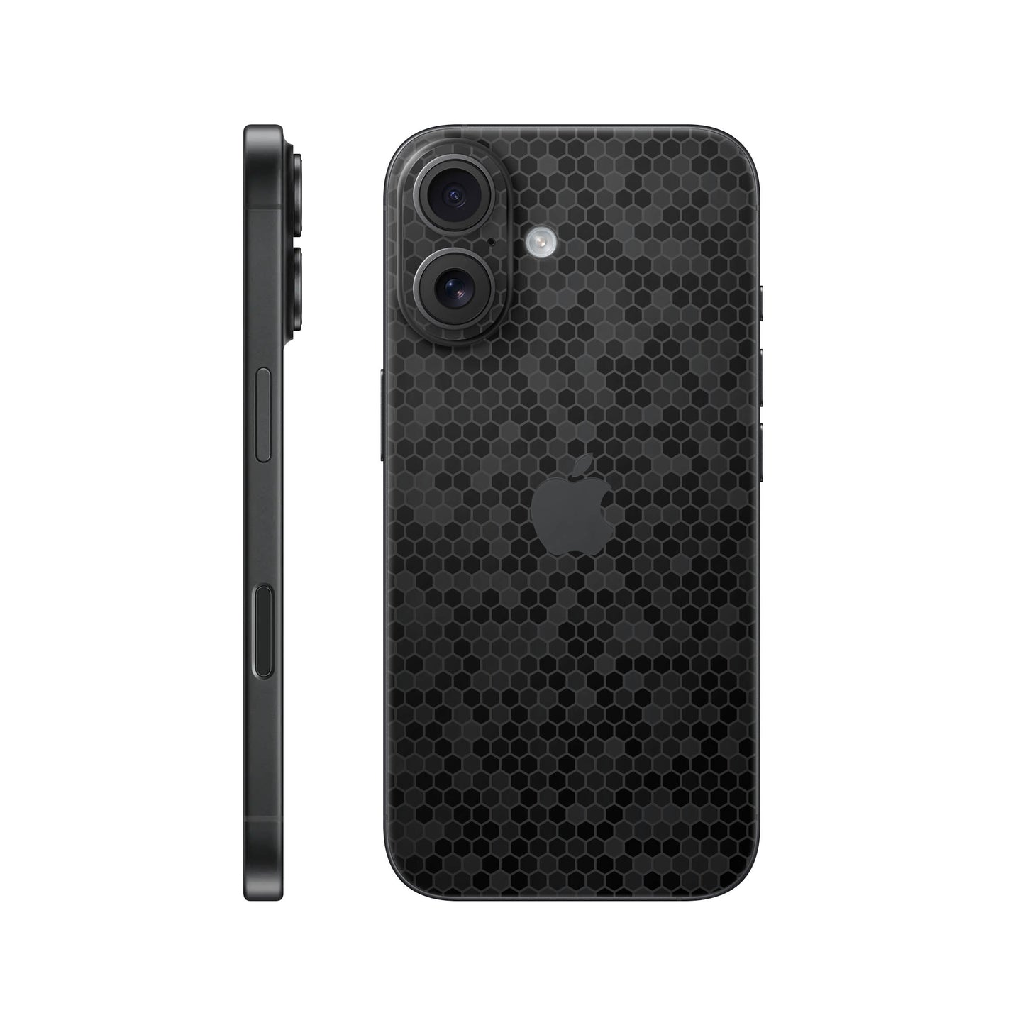 Folie de protectie iPhone 17, eSkins Elegans, Skin Honeycomb Negru