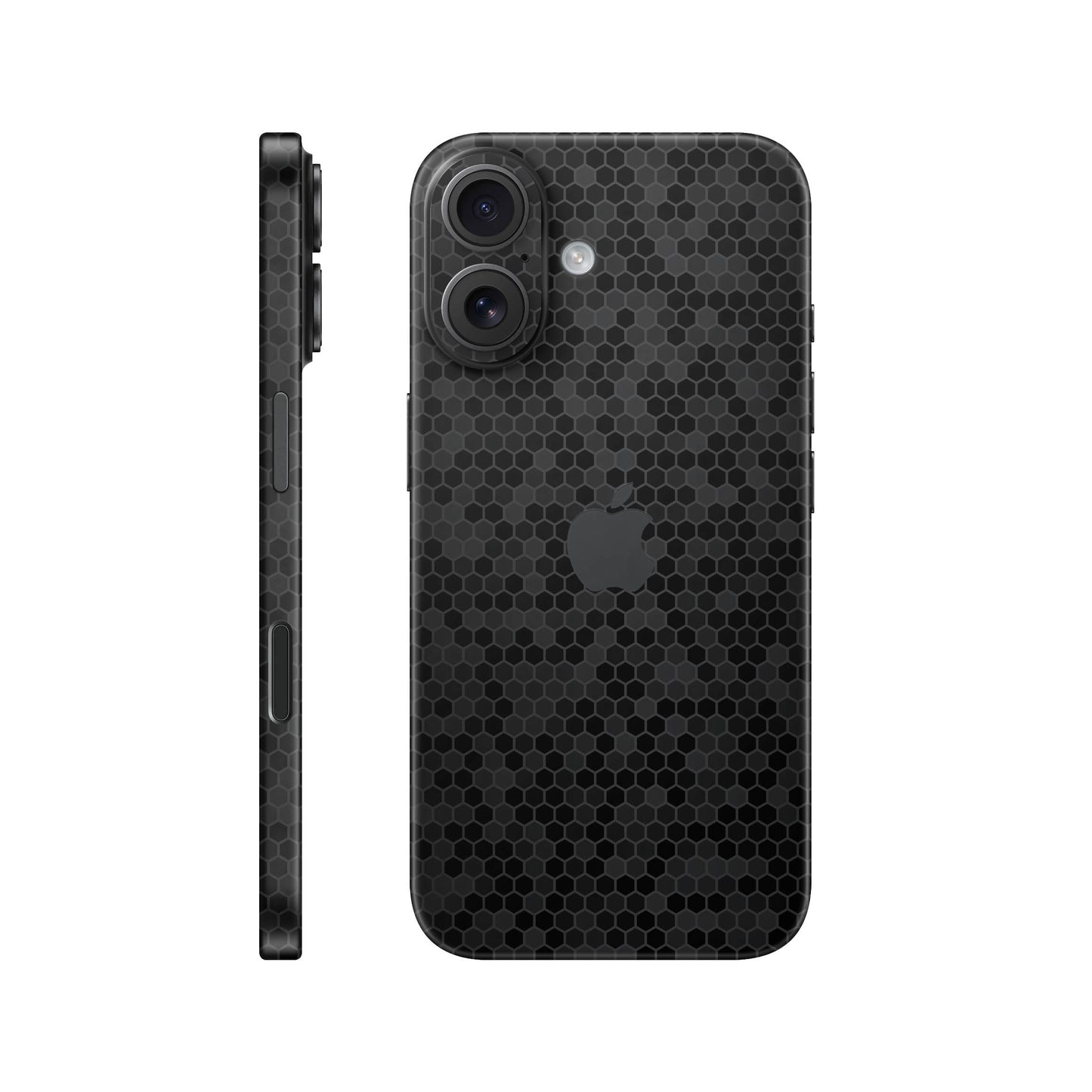 Folie de protectie iPhone 17, eSkins Elegans, Skin Honeycomb Negru