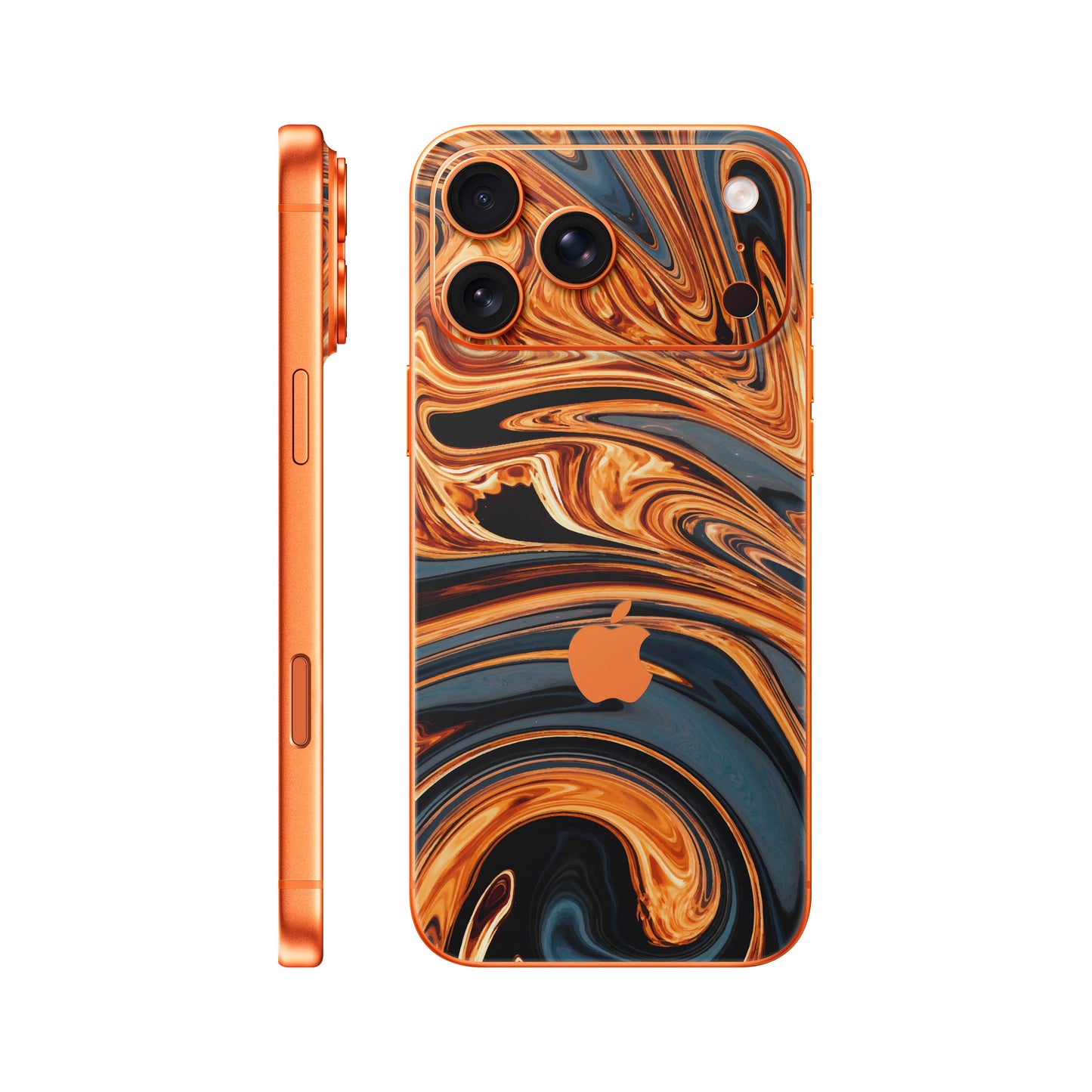 Folie de protectie iPhone 17 Pro, eSkins Signature, Skin Amber Blaze