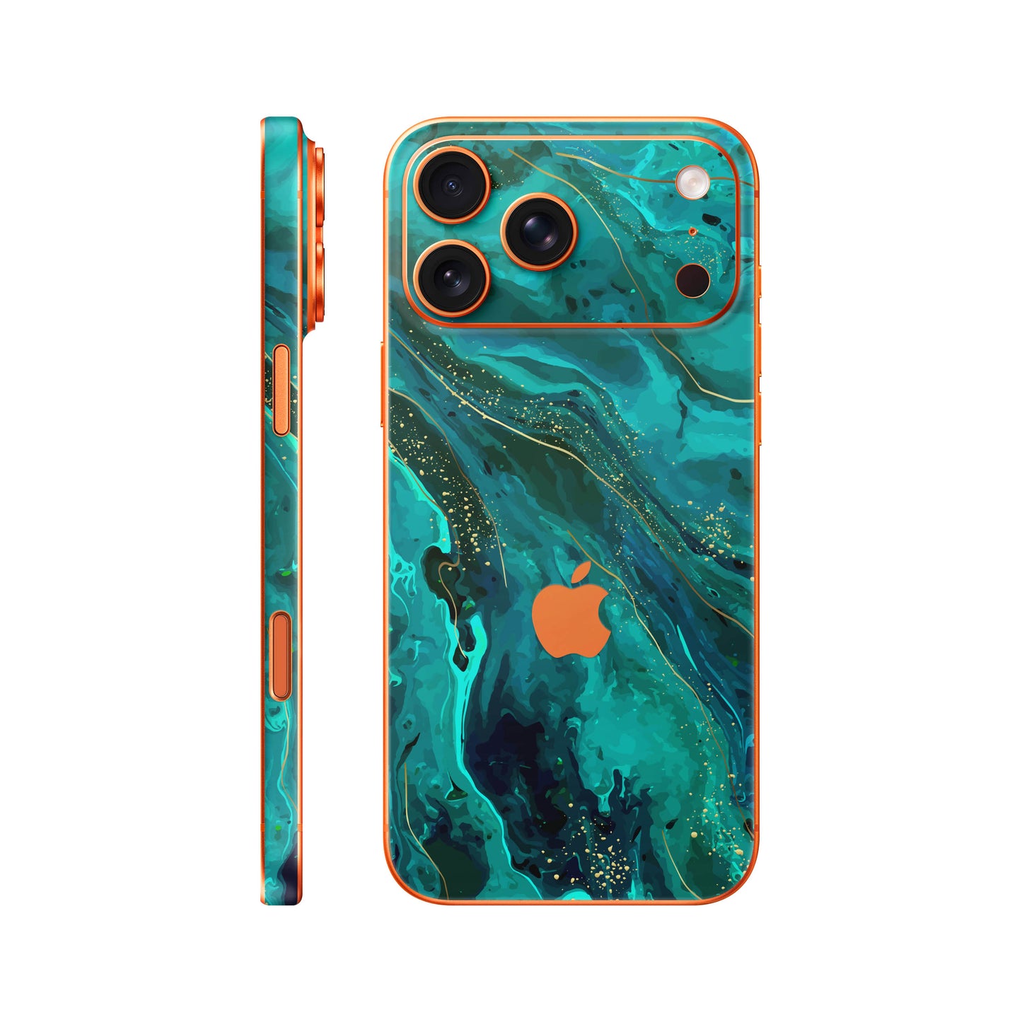 Folie de protectie iPhone 17 Pro, eSkins Signature, Skin Celestial Lagoon