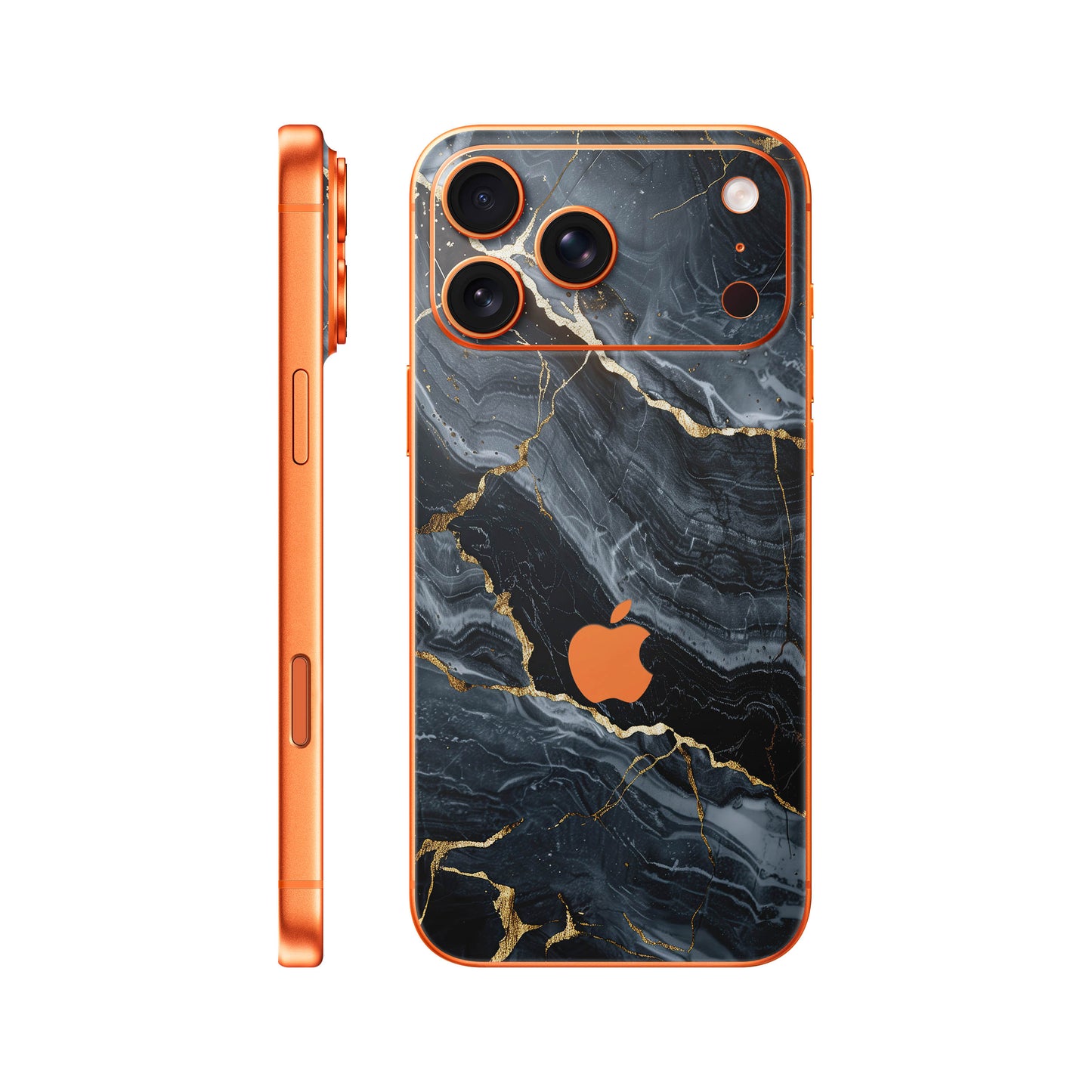 Folie de protectie iPhone 17 Pro, eSkins Signature, Skin Gilded Abyss