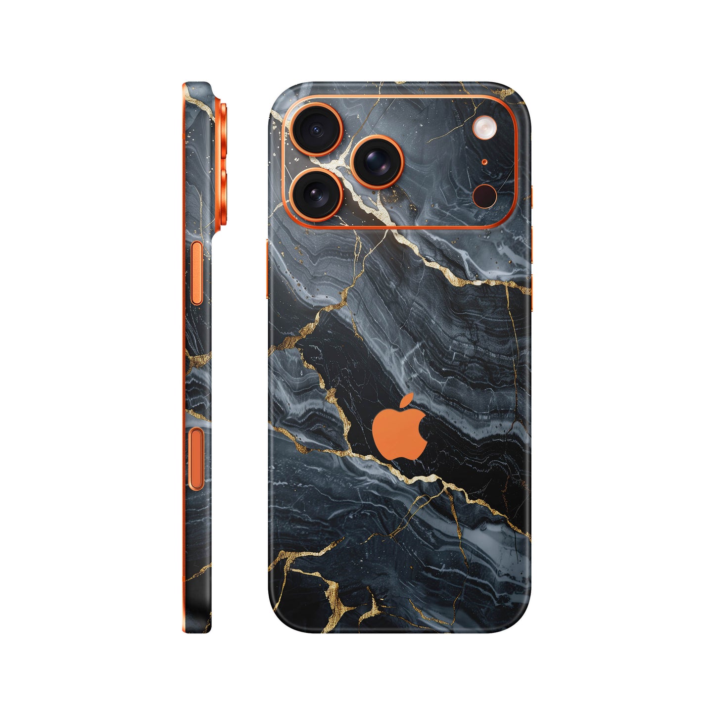 Folie de protectie iPhone 17 Pro, eSkins Signature, Skin Gilded Abyss
