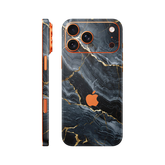 Folie de protectie iPhone 17 Pro, eSkins Signature, Skin Gilded Abyss