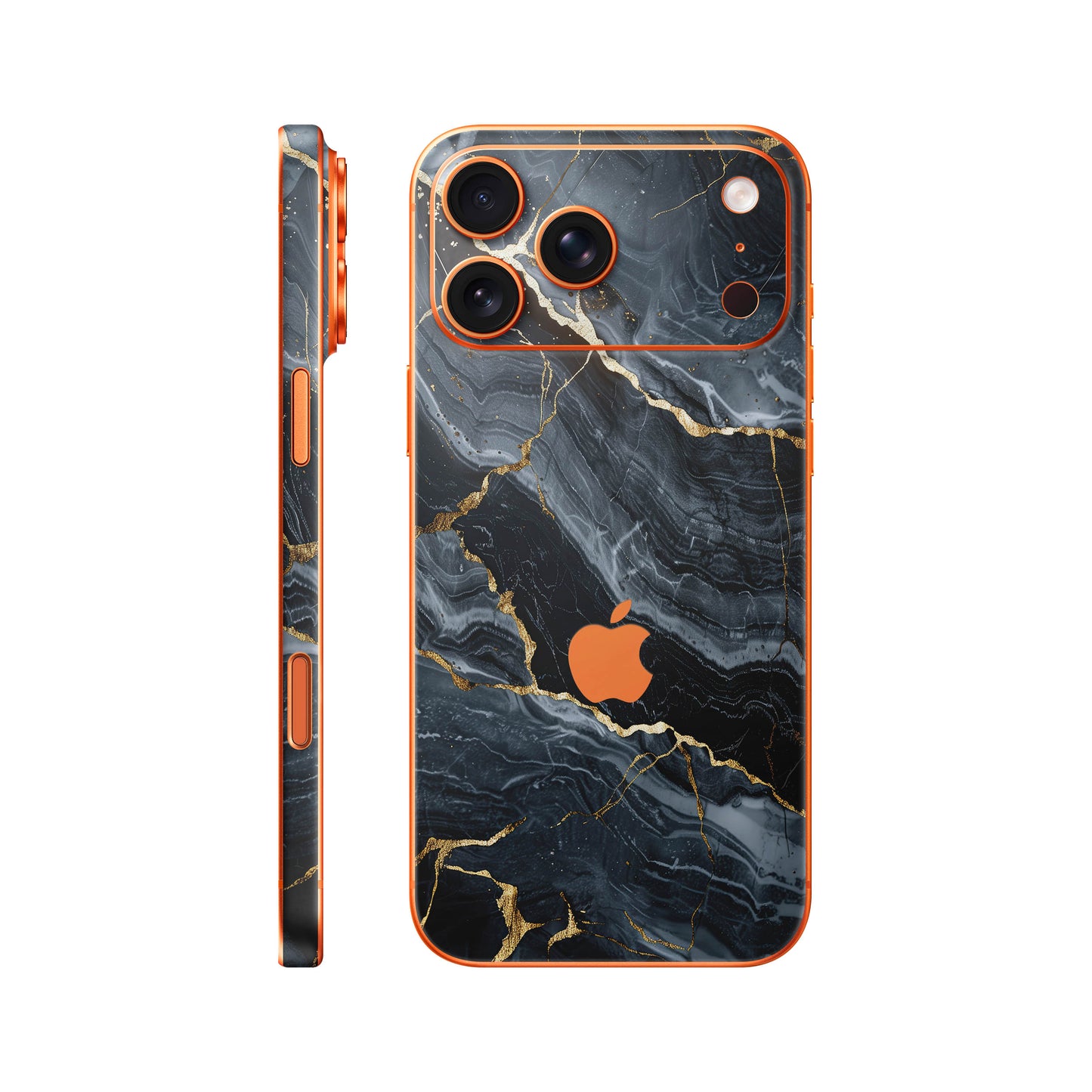 Folie de protectie iPhone 17 Pro, eSkins Signature, Skin Gilded Abyss
