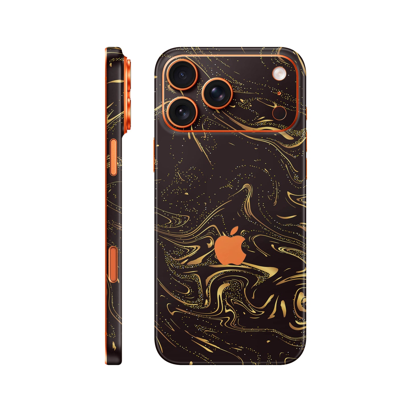 Folie de protectie iPhone 17 Pro, eSkins Signature, Golden Noir