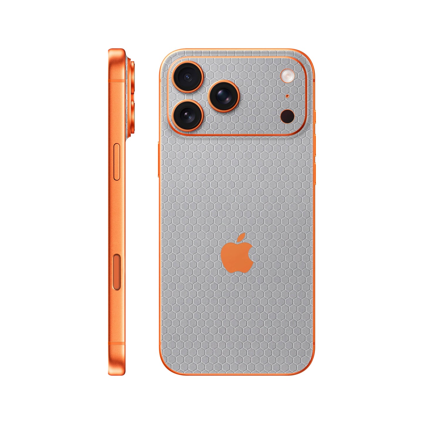 Folie de protectie iPhone 17 Pro, eSkins Elegans, Skin Honeycomb Gri