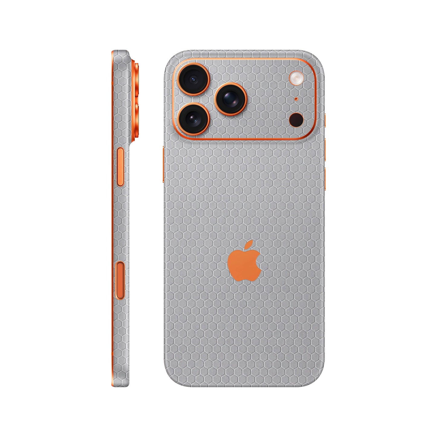 Folie de protectie iPhone 17 Pro, eSkins Elegans, Skin Honeycomb Gri
