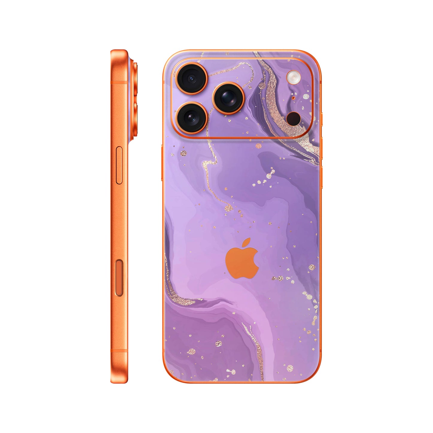 Folie de protectie iPhone 17 Pro, eSkins Signature, Skin Lavender Swirl