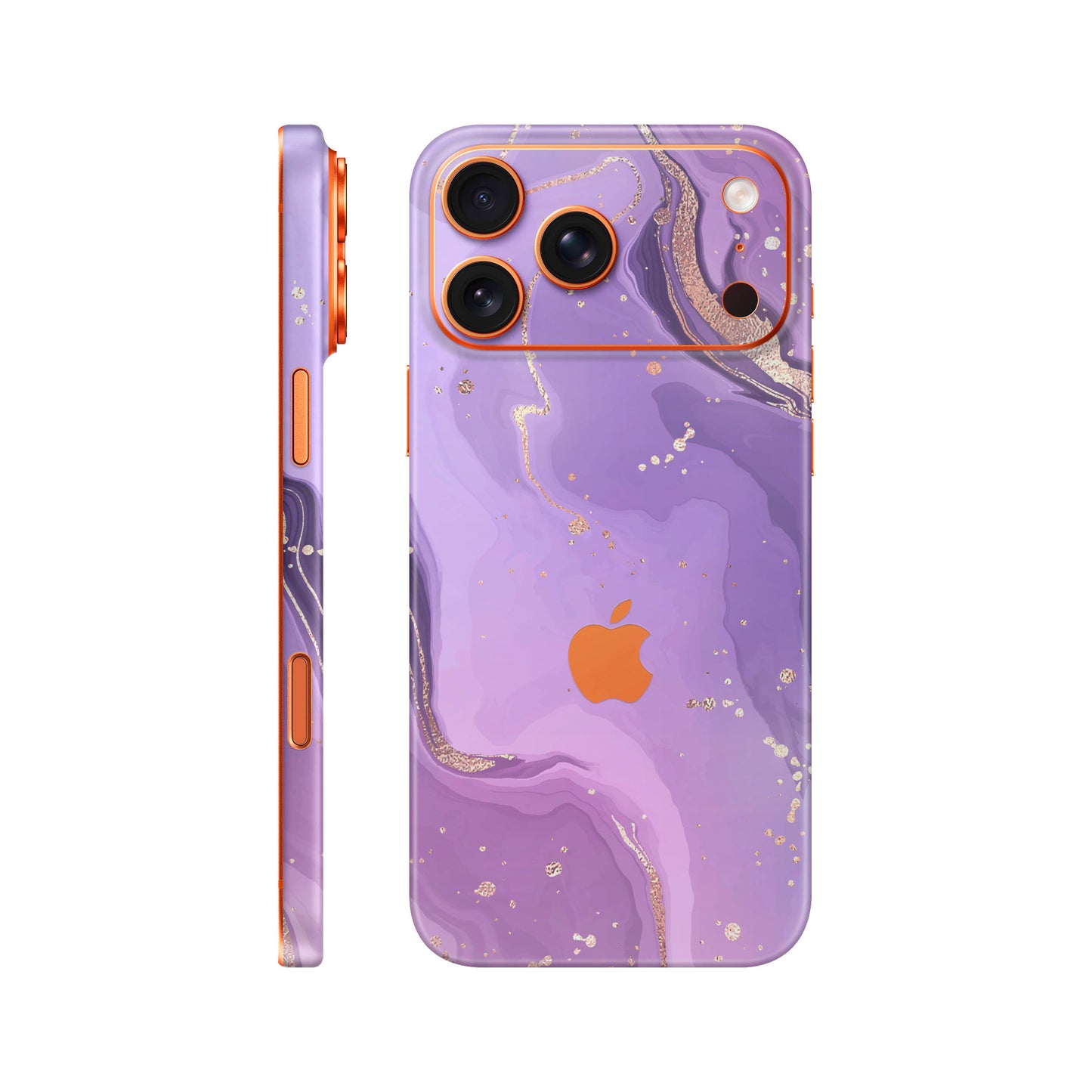 Folie de protectie iPhone 17 Pro, eSkins Signature, Skin Lavender Swirl