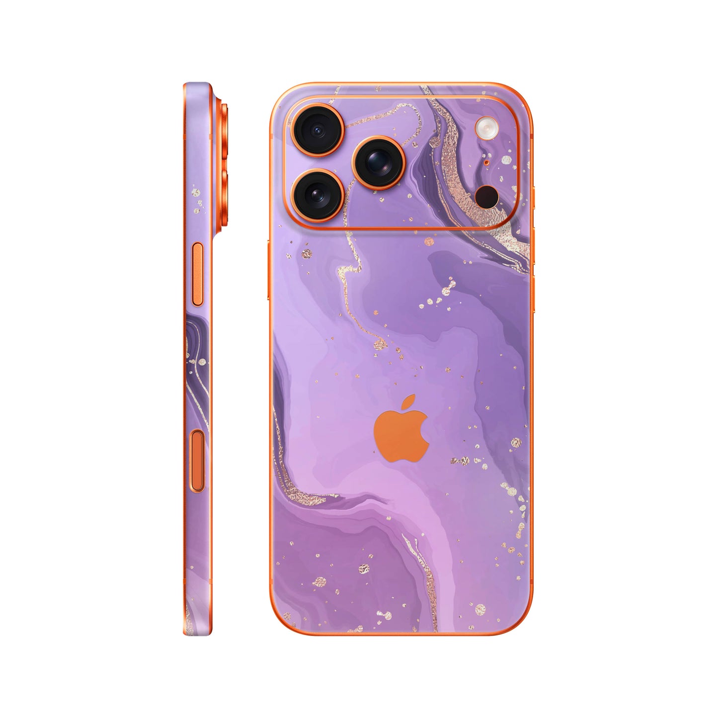 Folie de protectie iPhone 17 Pro, eSkins Signature, Skin Lavender Swirl