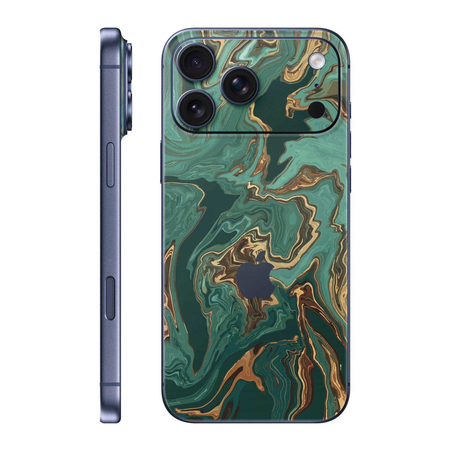Folie de protectie iPhone 17 Pro Max, eSkins Signature, Skin Emerald Flow